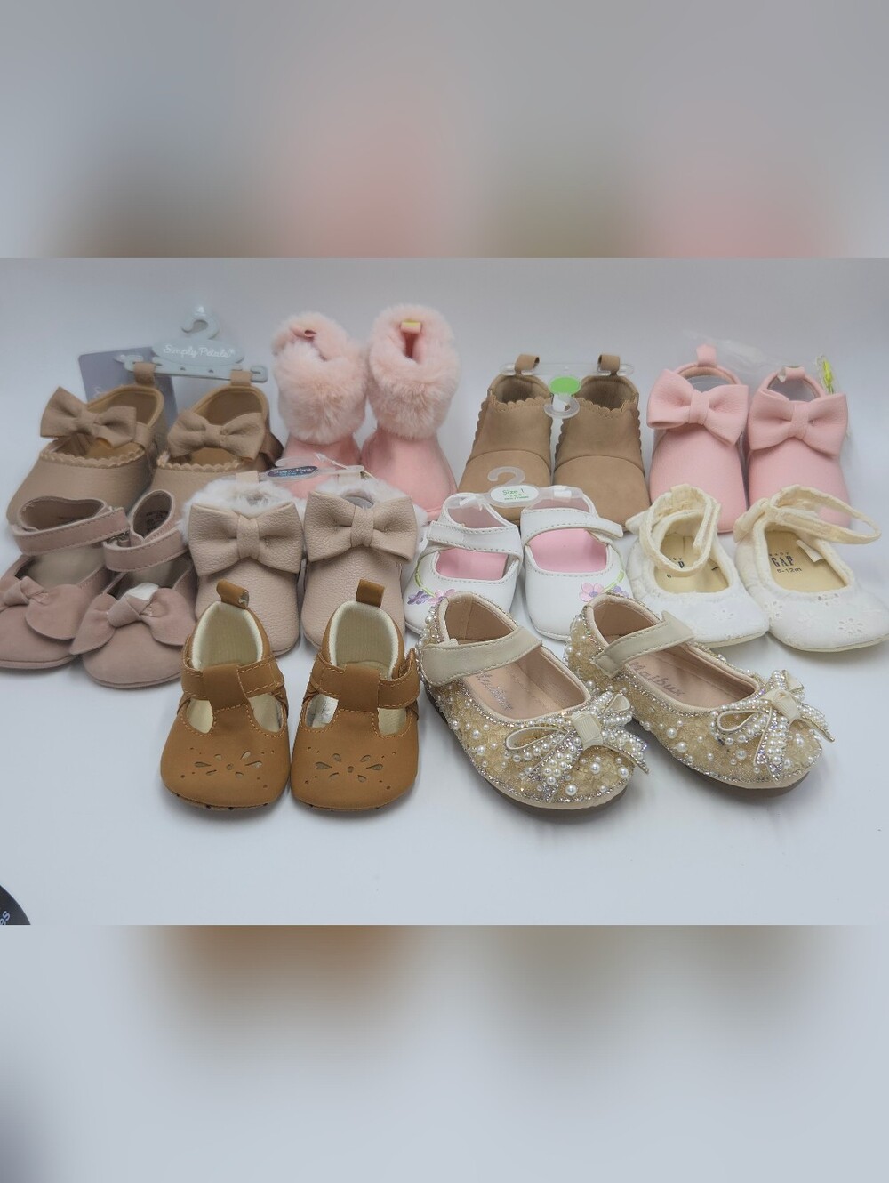 Bundle Kids Pearl Bow Mary Jane Shoes OBO